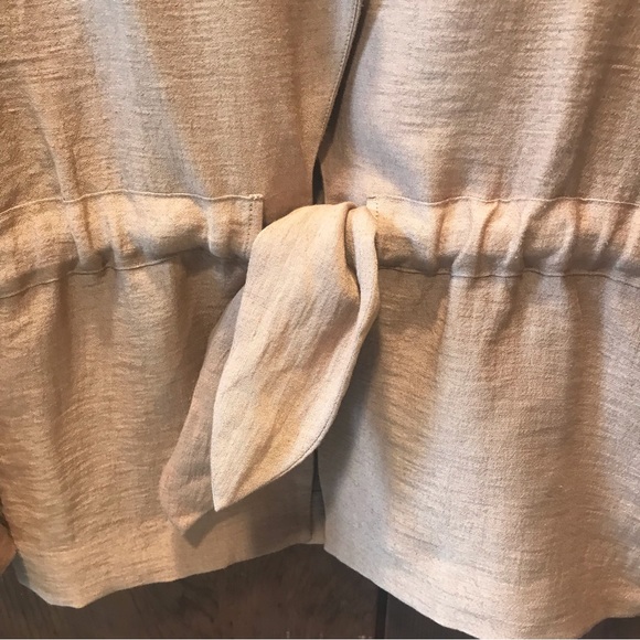 Scotch & Soda Beautiful Linen Caramel Coloured Jacket - Size Small 🇳🇱 - Picture 3 of 5